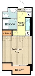 ベルファース立川の物件間取画像